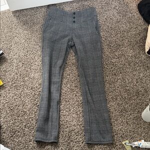 Halara Flex High Waisted Hoodstooth Plaid Skinny Work Pant with Pockets